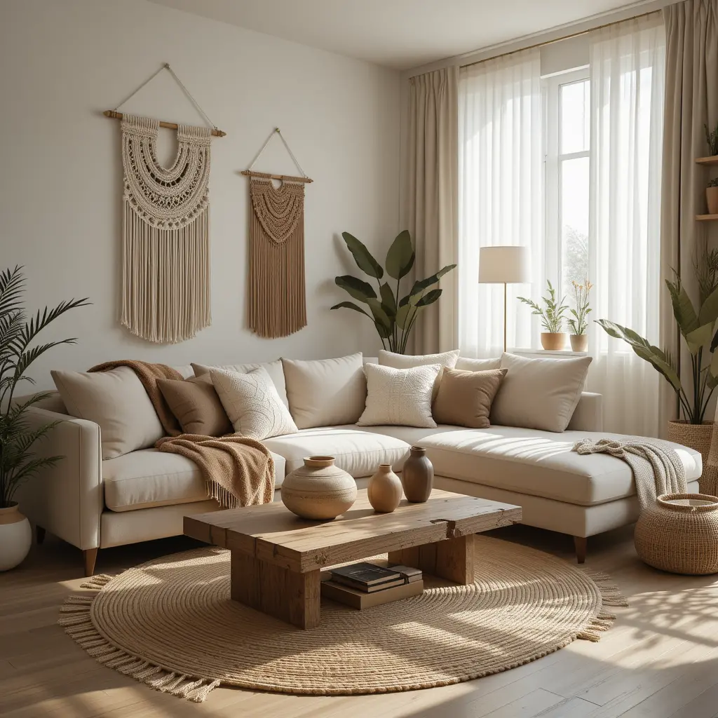 Bohemian Accents in Neutral Tones