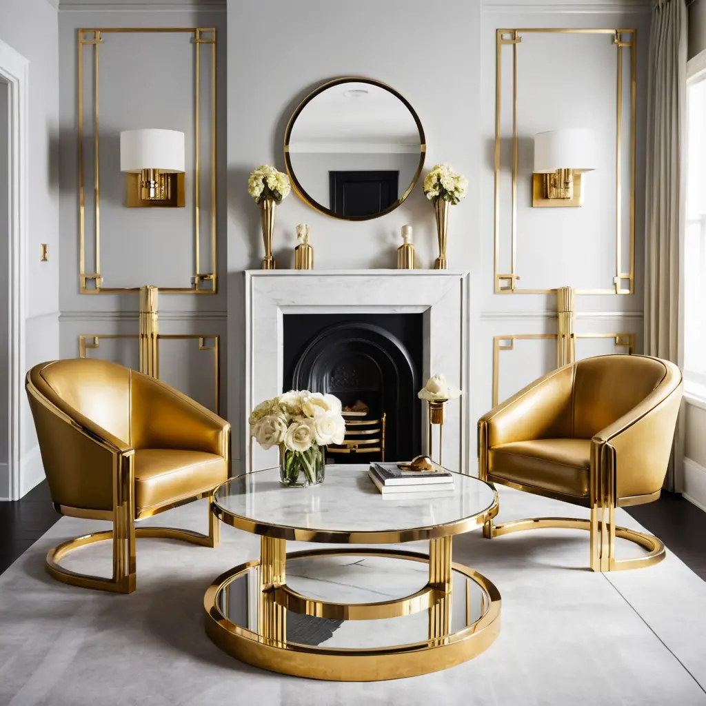 Gold and Chrome Accents