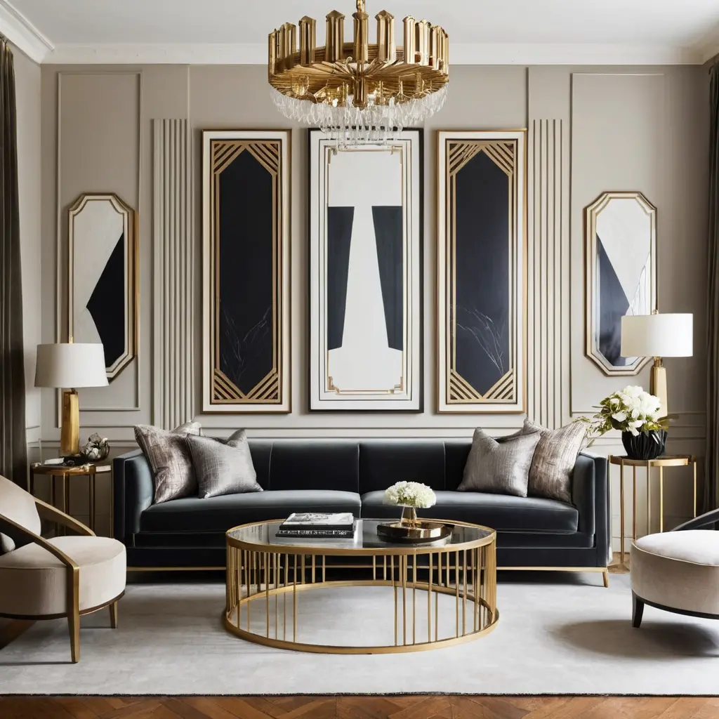 Metallic-framed Artwork