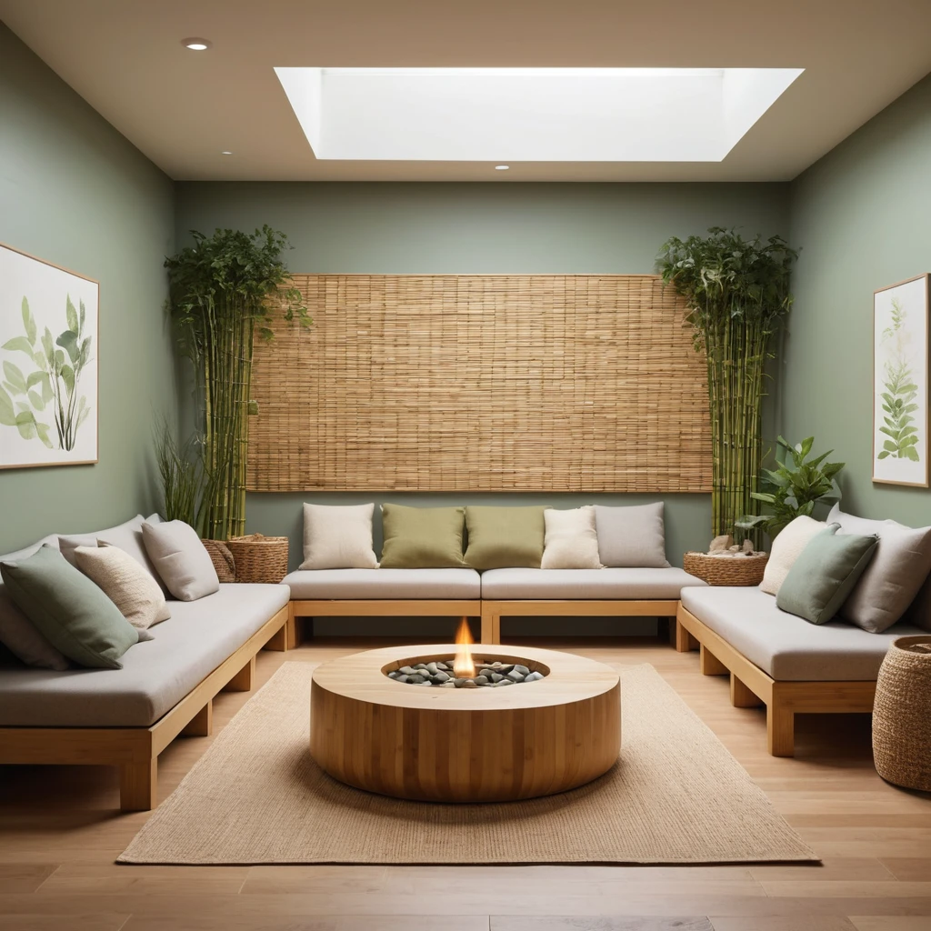 Zen-Inspired Family Room