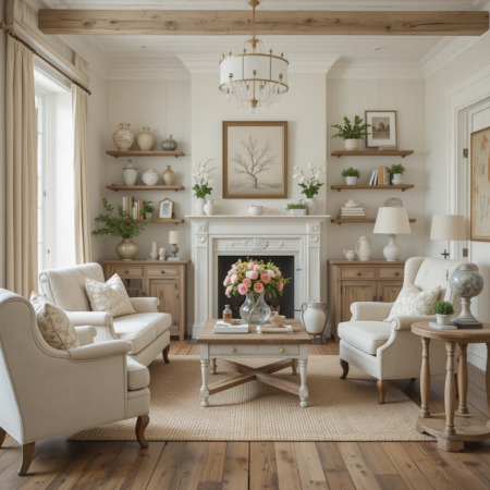 37 Modern French Country Living Room Ideas