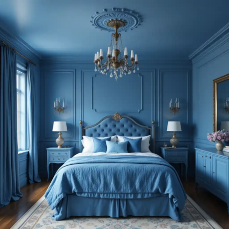 54 French blue bedroom ideas