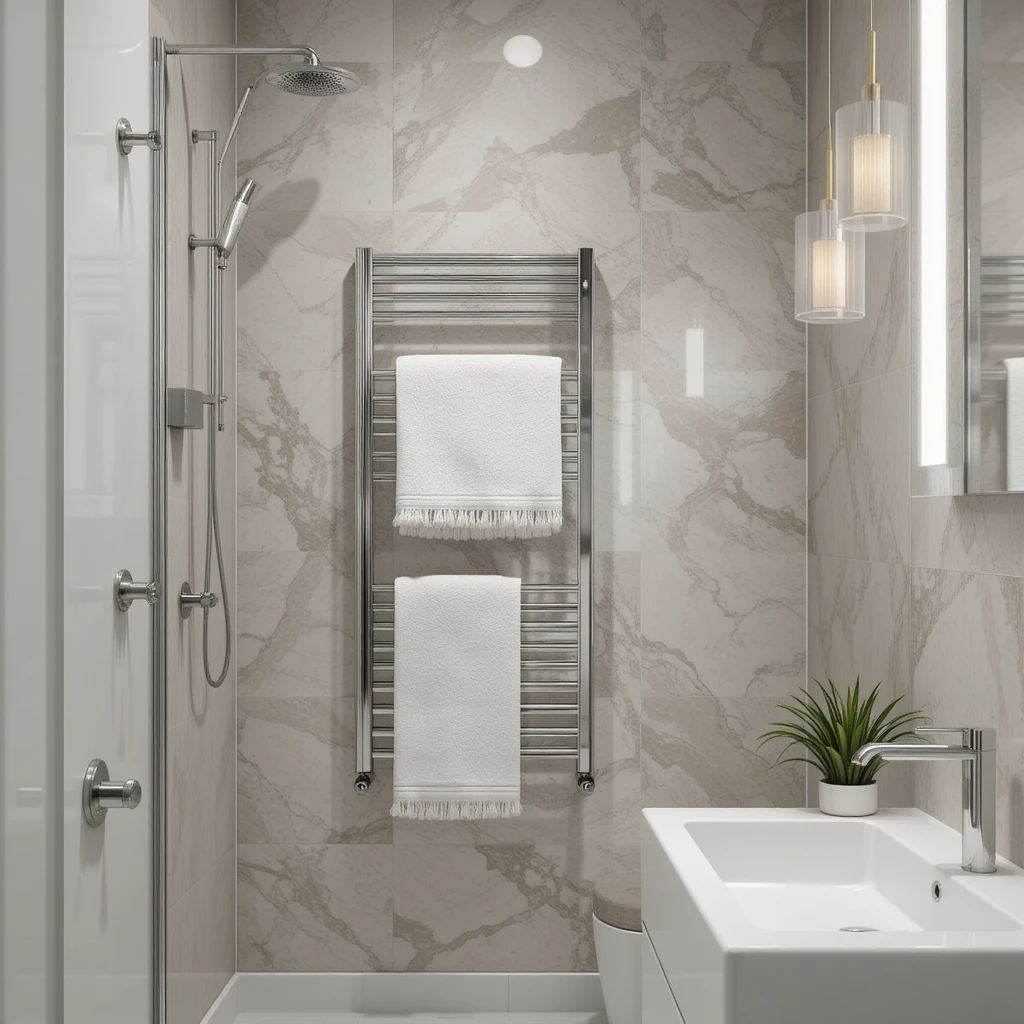 Add a Wall-Mounted Towel Rack