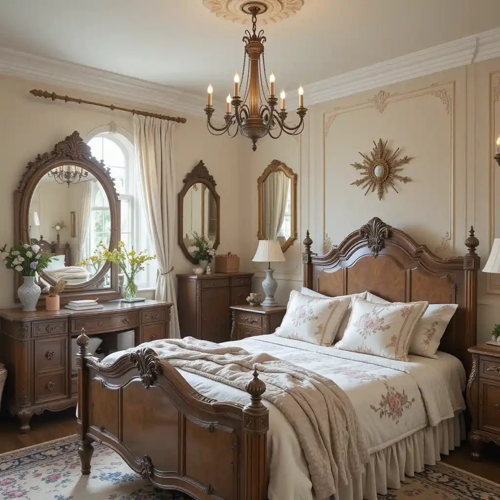 Antique French Vintage Bedroom