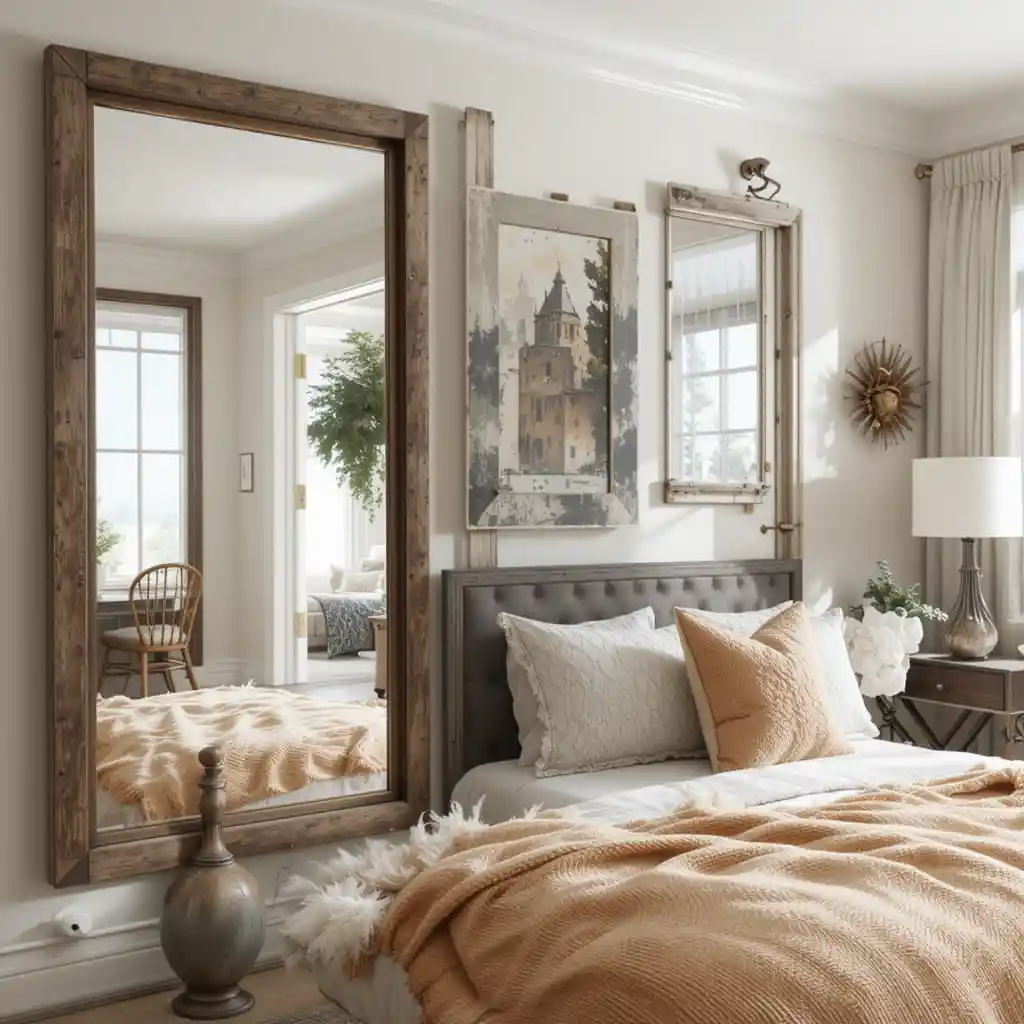 Antique Mirrors with Simple Frames