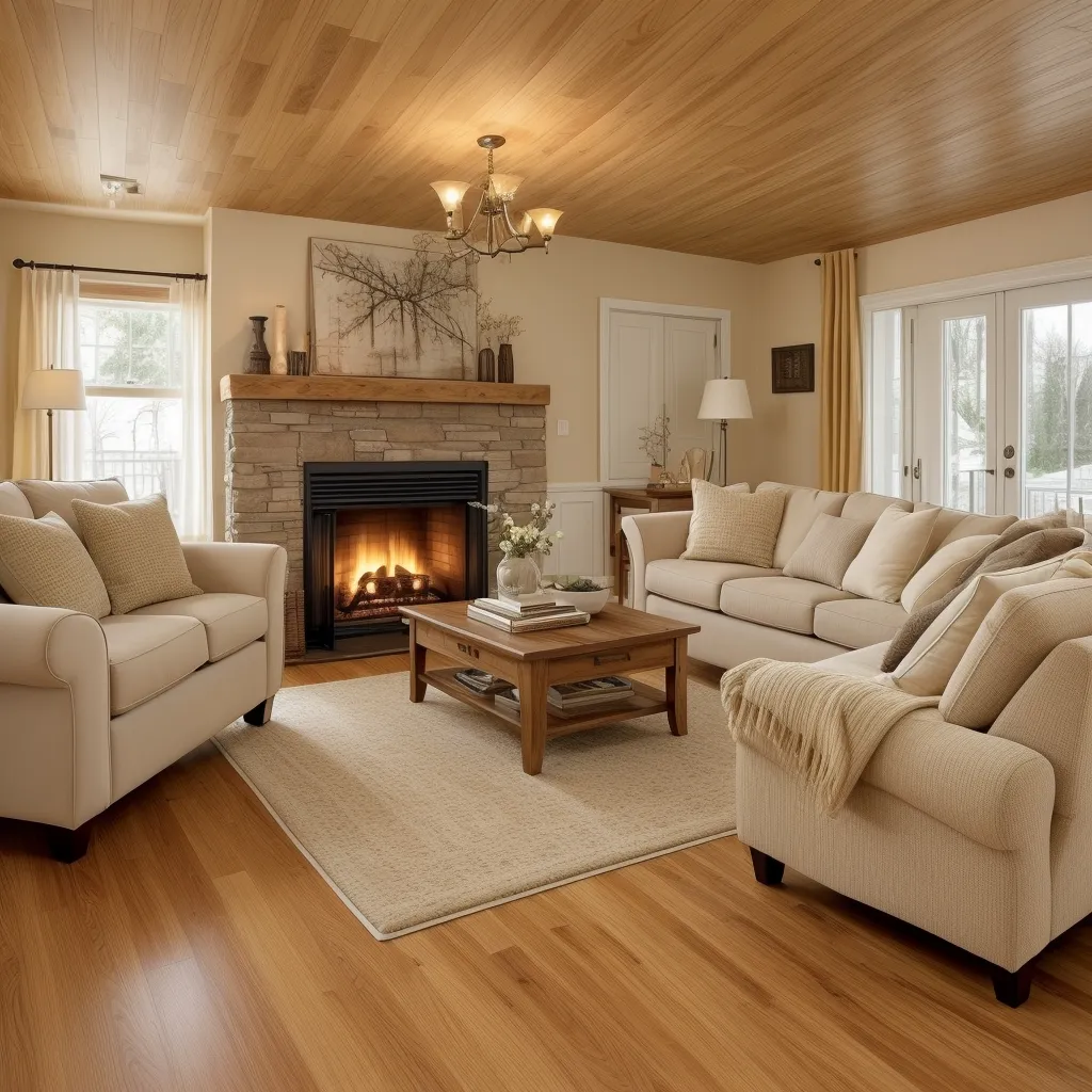 Bright and Cozy with Light-toned Wood