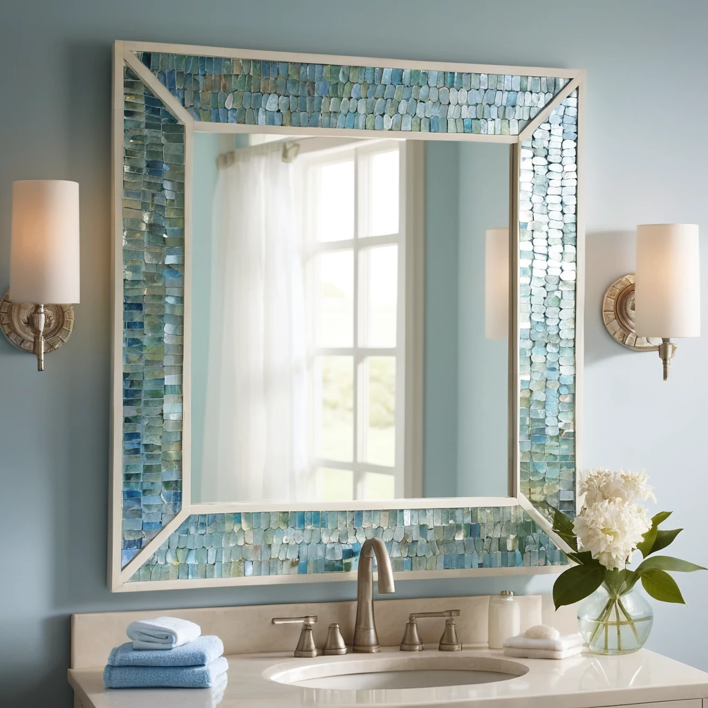 Capiz Shell Frame Mirror