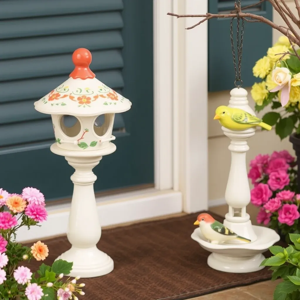 Ceramic Bird Feeders