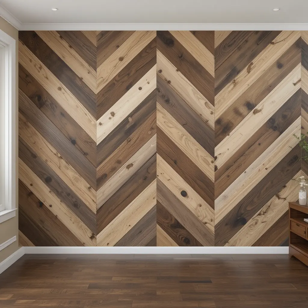 Chevron Wood Wall