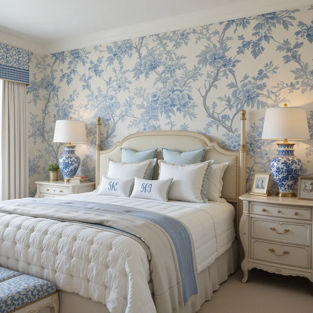 Chinoiserie-Inspired Preppy Bedroom