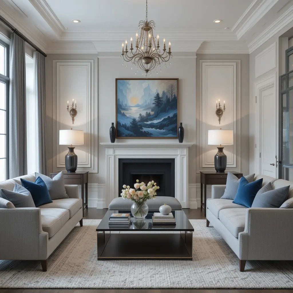 Classic Blue Tones for Subtle Drama