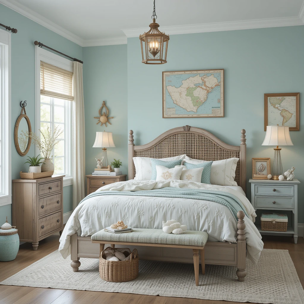 Coastal Vintage Bedroom