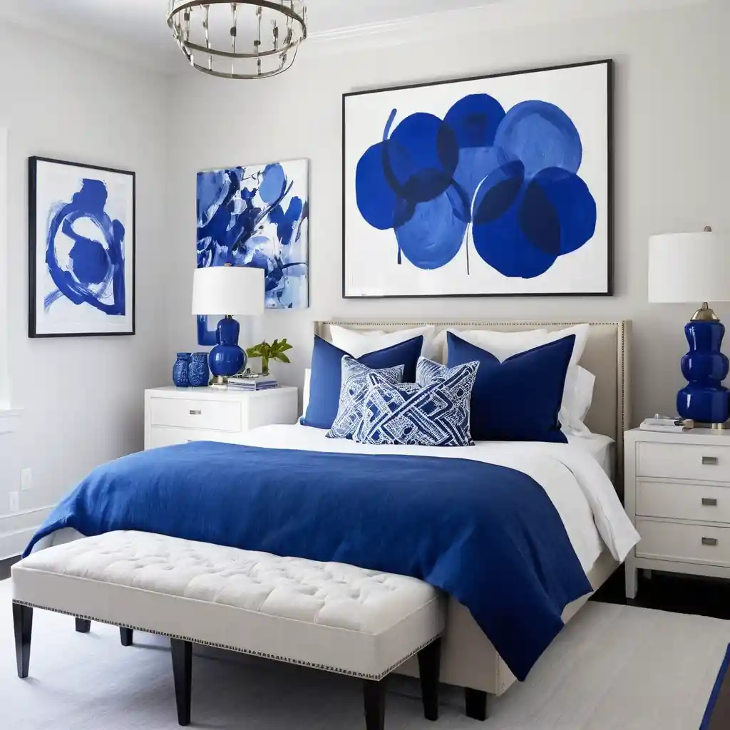 Cobalt and White Accents