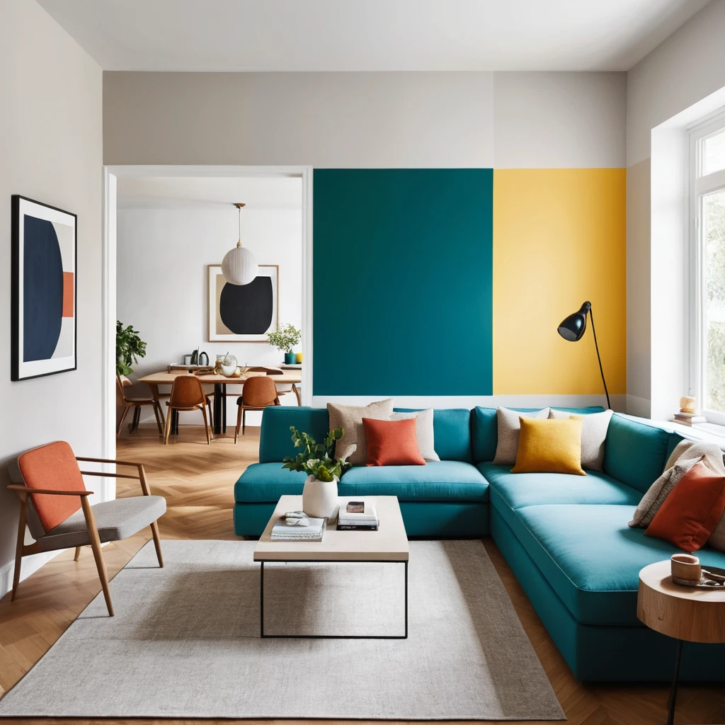 Color-Blocked Walls