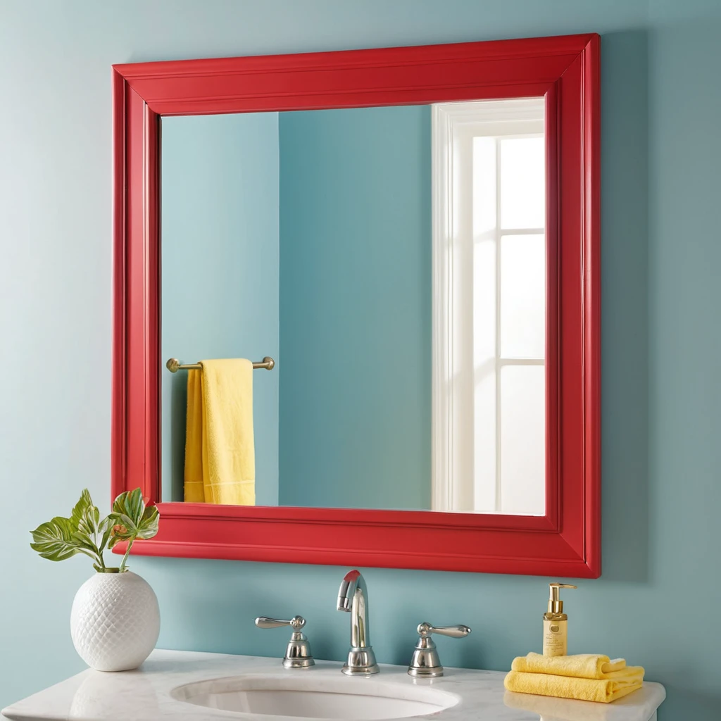Color Pop Frame Mirror