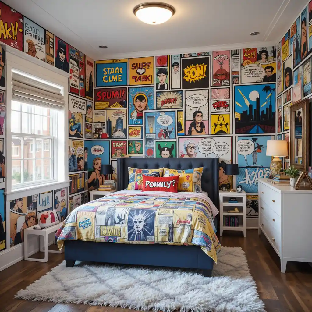 Comic Strip Bedroom
