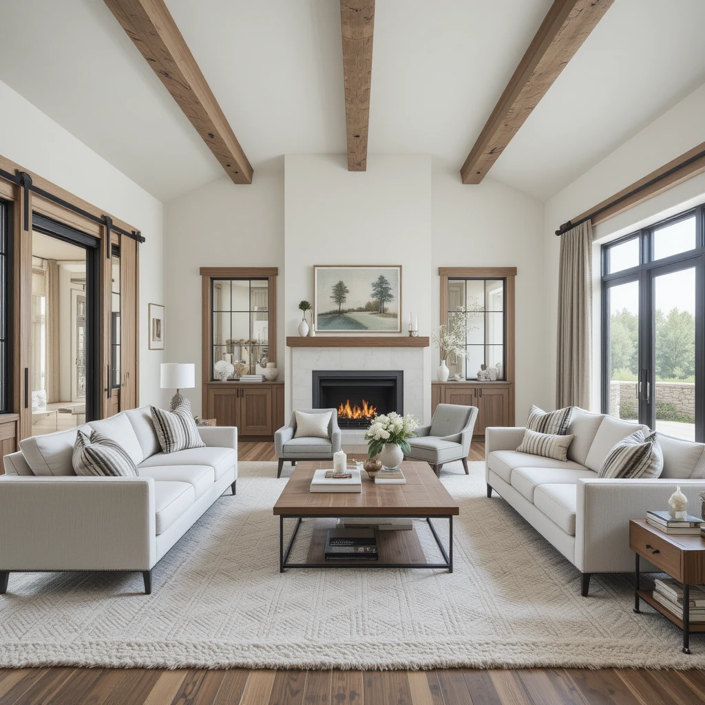 Contemporary Farmhouse Living Room