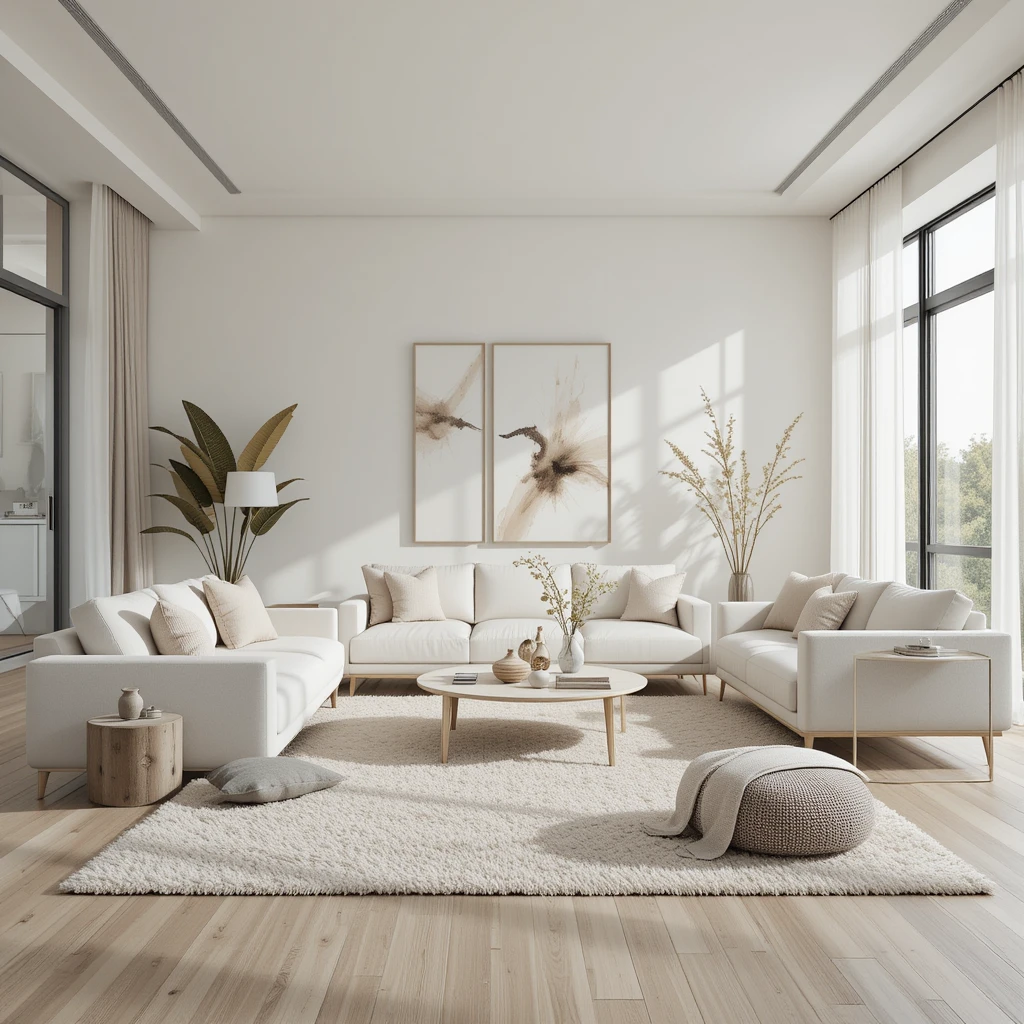 Contemporary Neutral Living Room