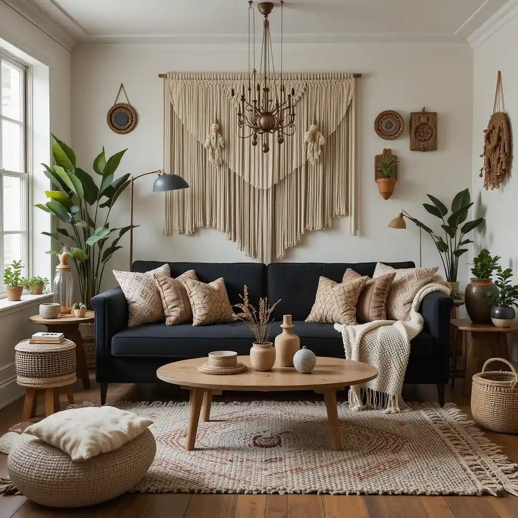 Cozy Boho Chic Living Room
