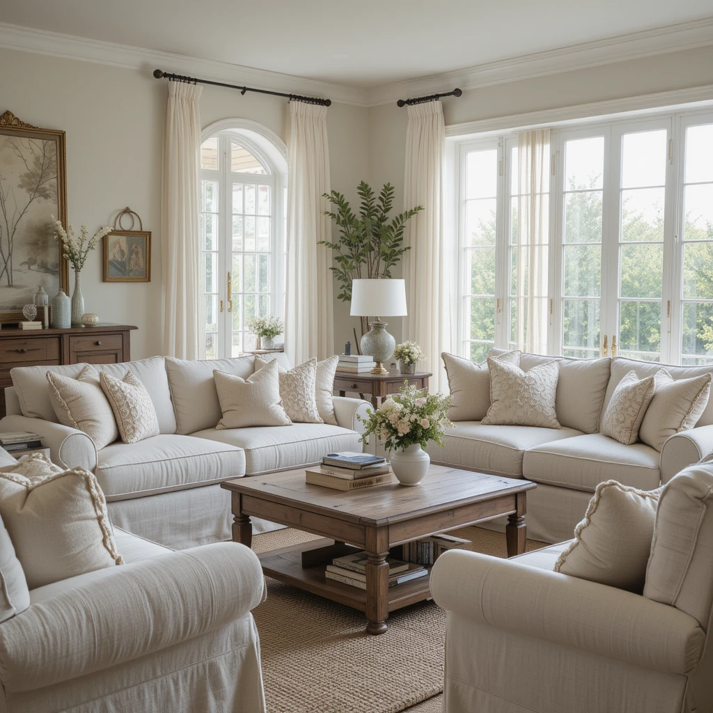 Cozy Slipcovered Sofas