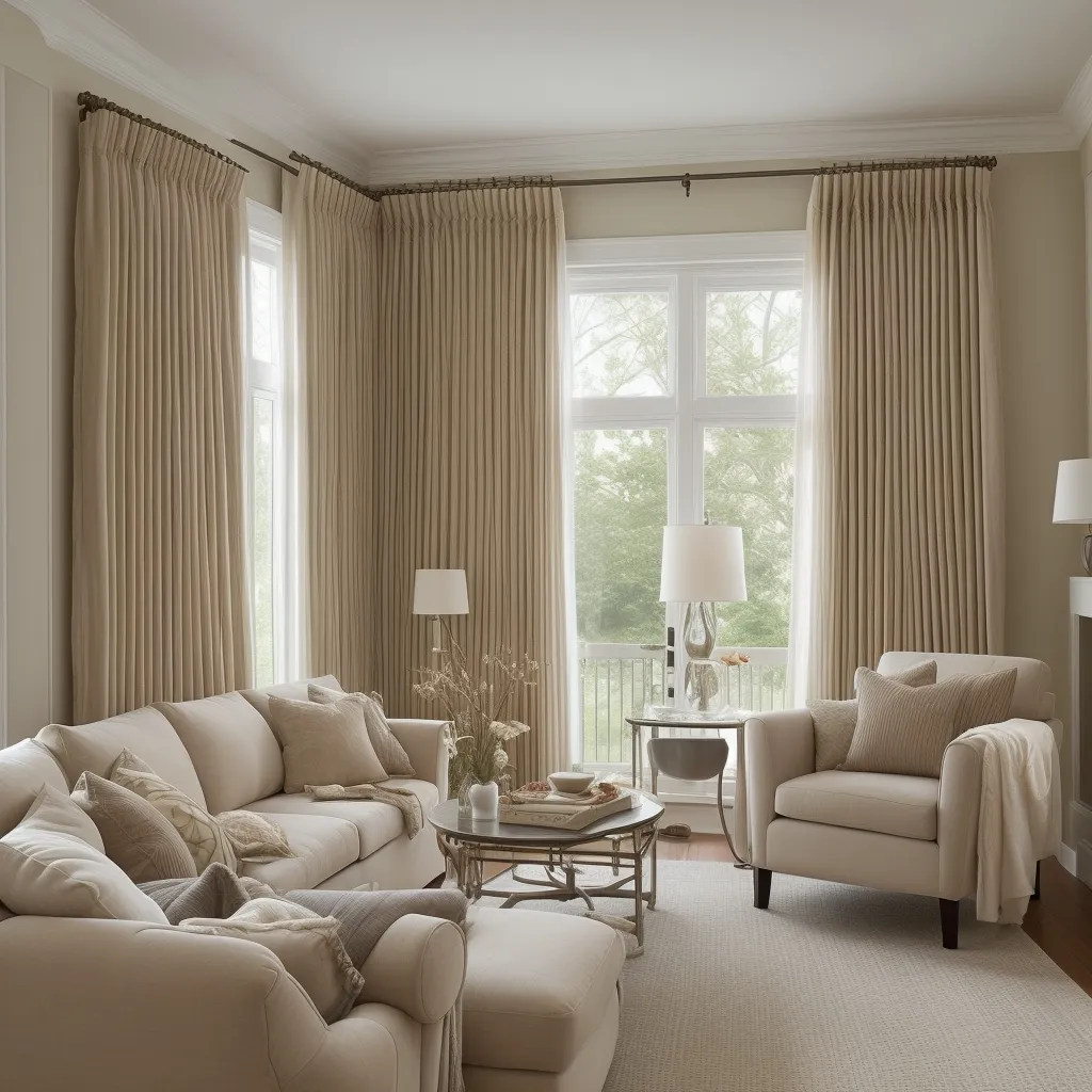 Cozy Window Treatments with Heavier Fabrics