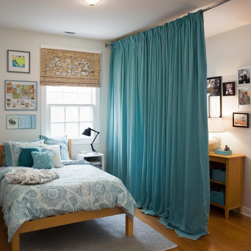 Curtain Room Divider for Privacy