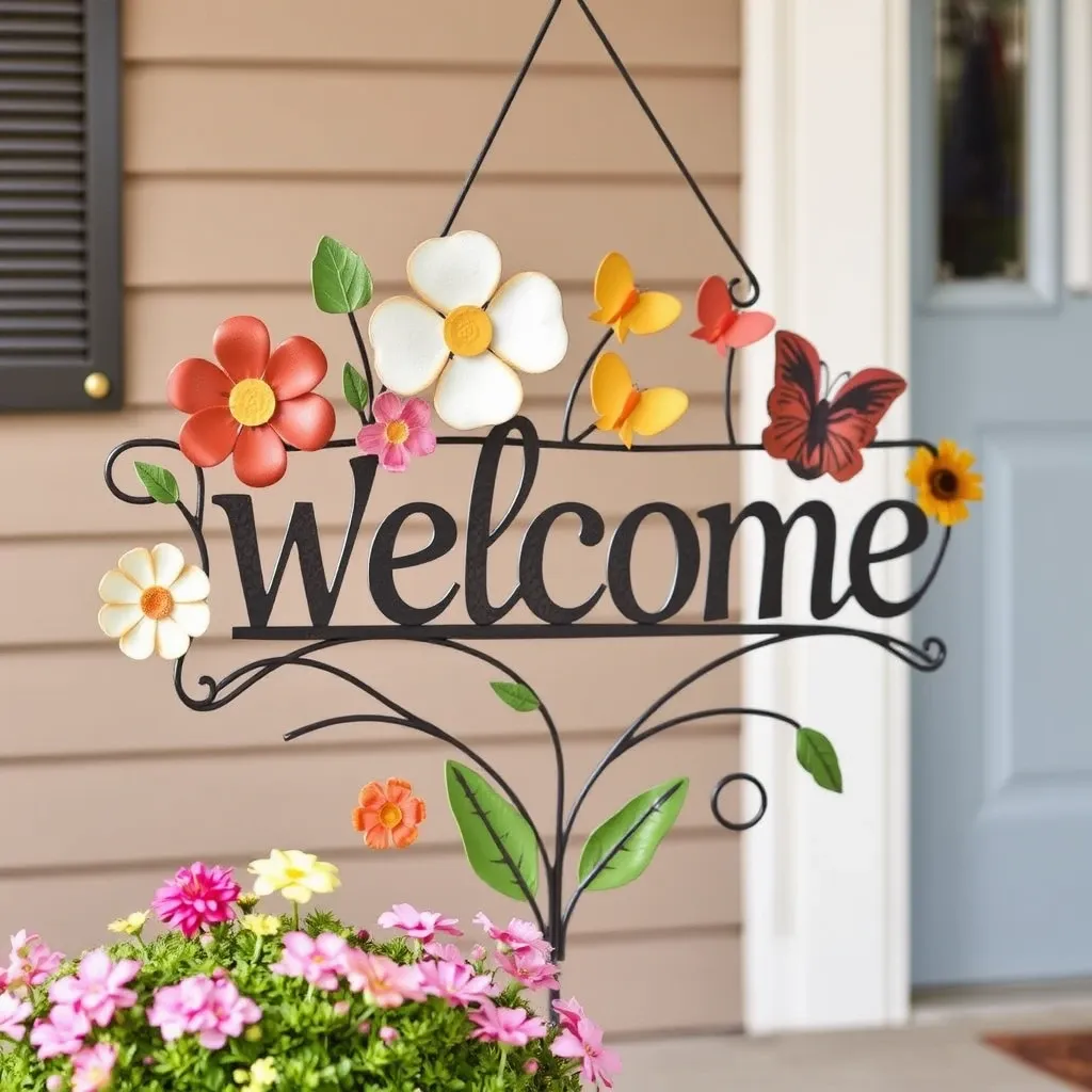 Decorative Metal Welcome Sign