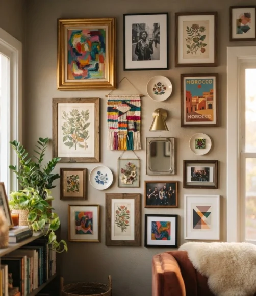 Eclectic Gallery Wall