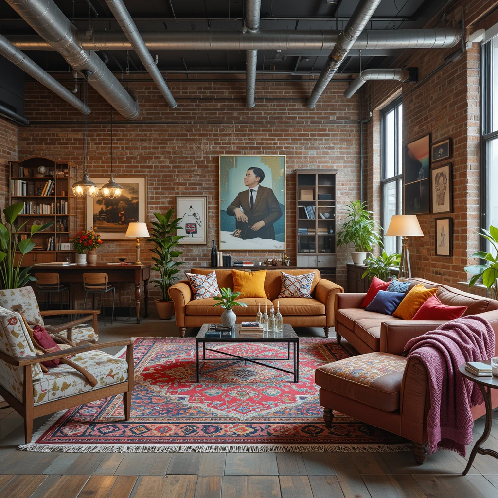 Eclectic Urban Living Room