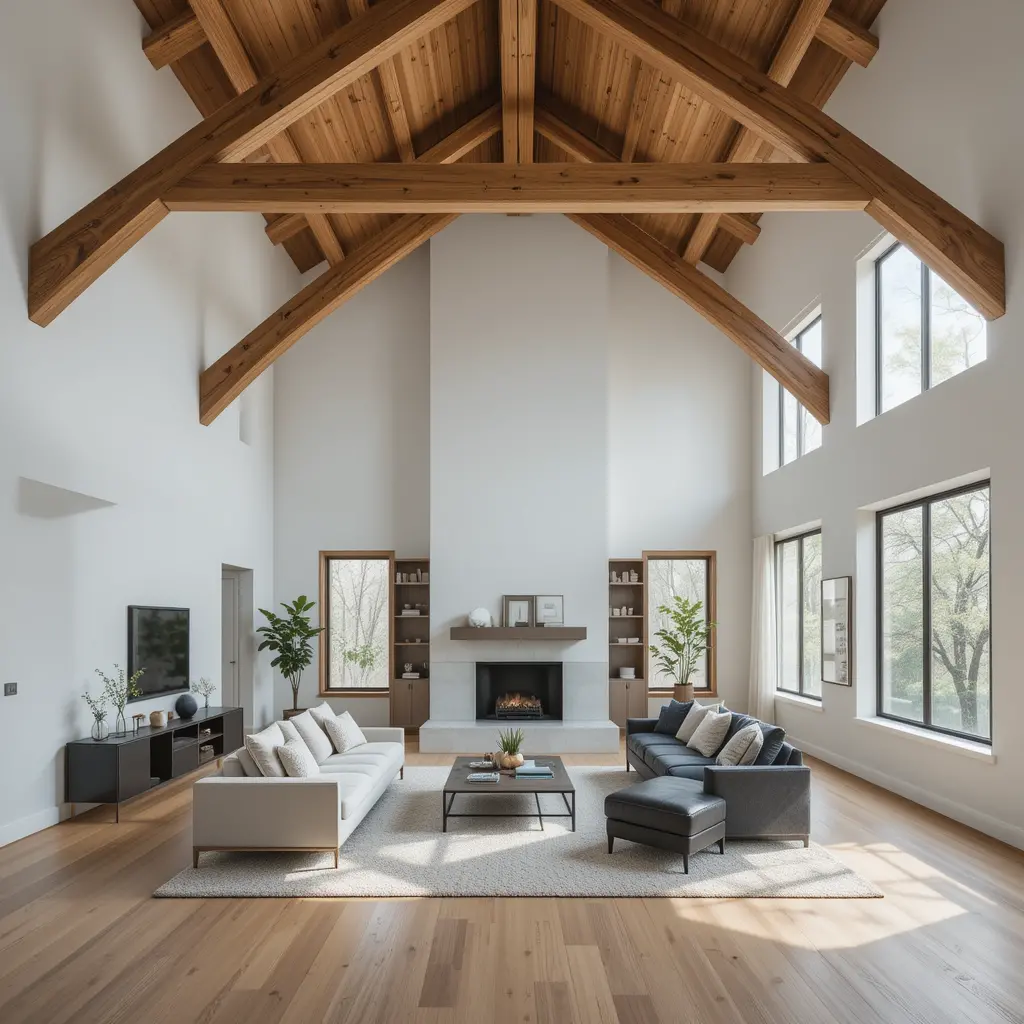 Exposed Wood Beams
