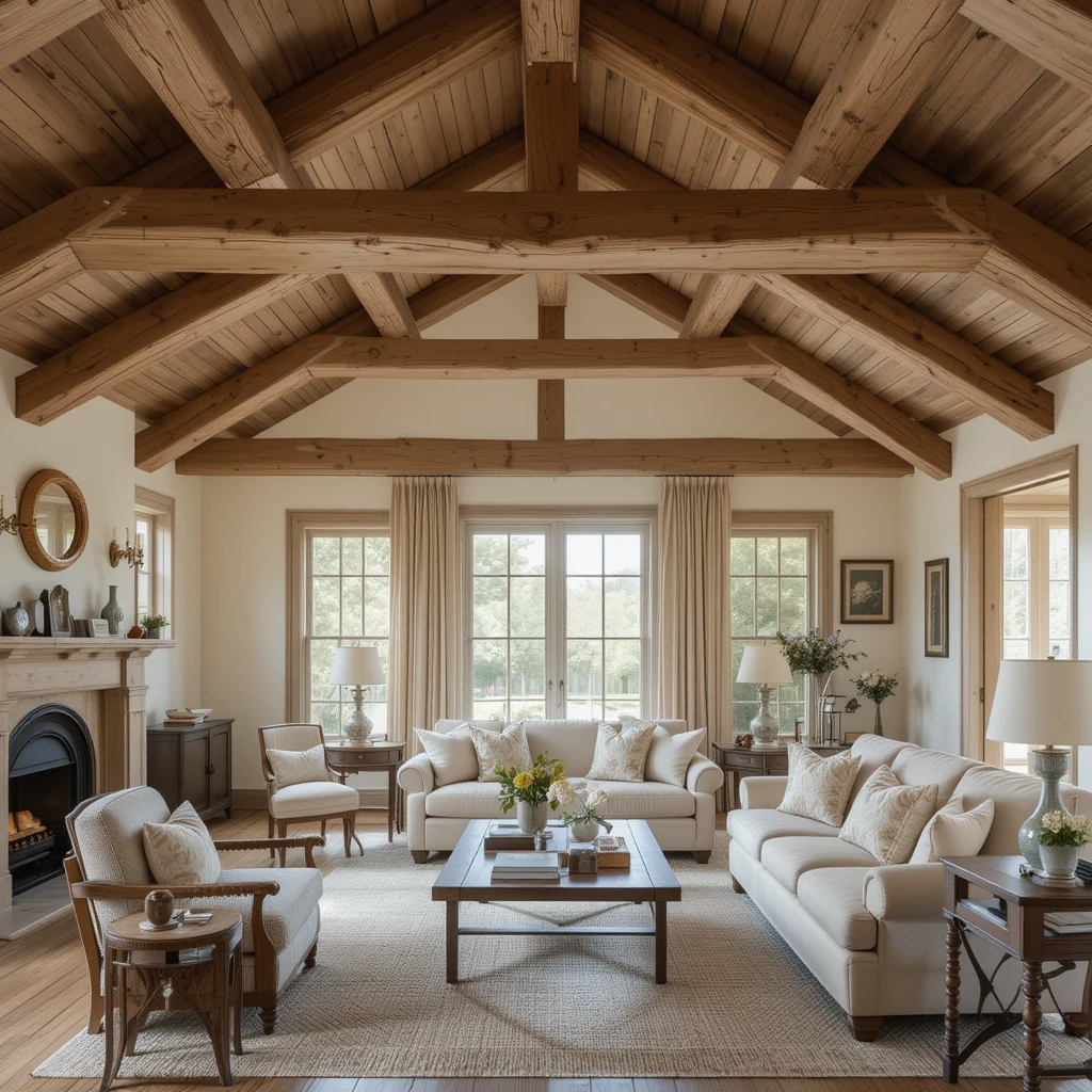 Exposed Wooden Beams