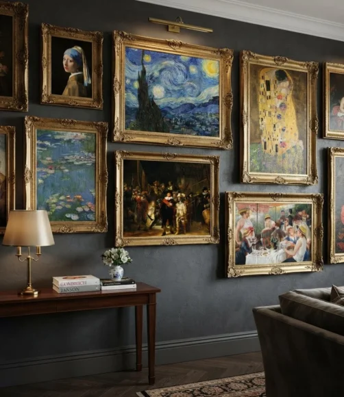 Famous Artists Reproduction Gallery Wall