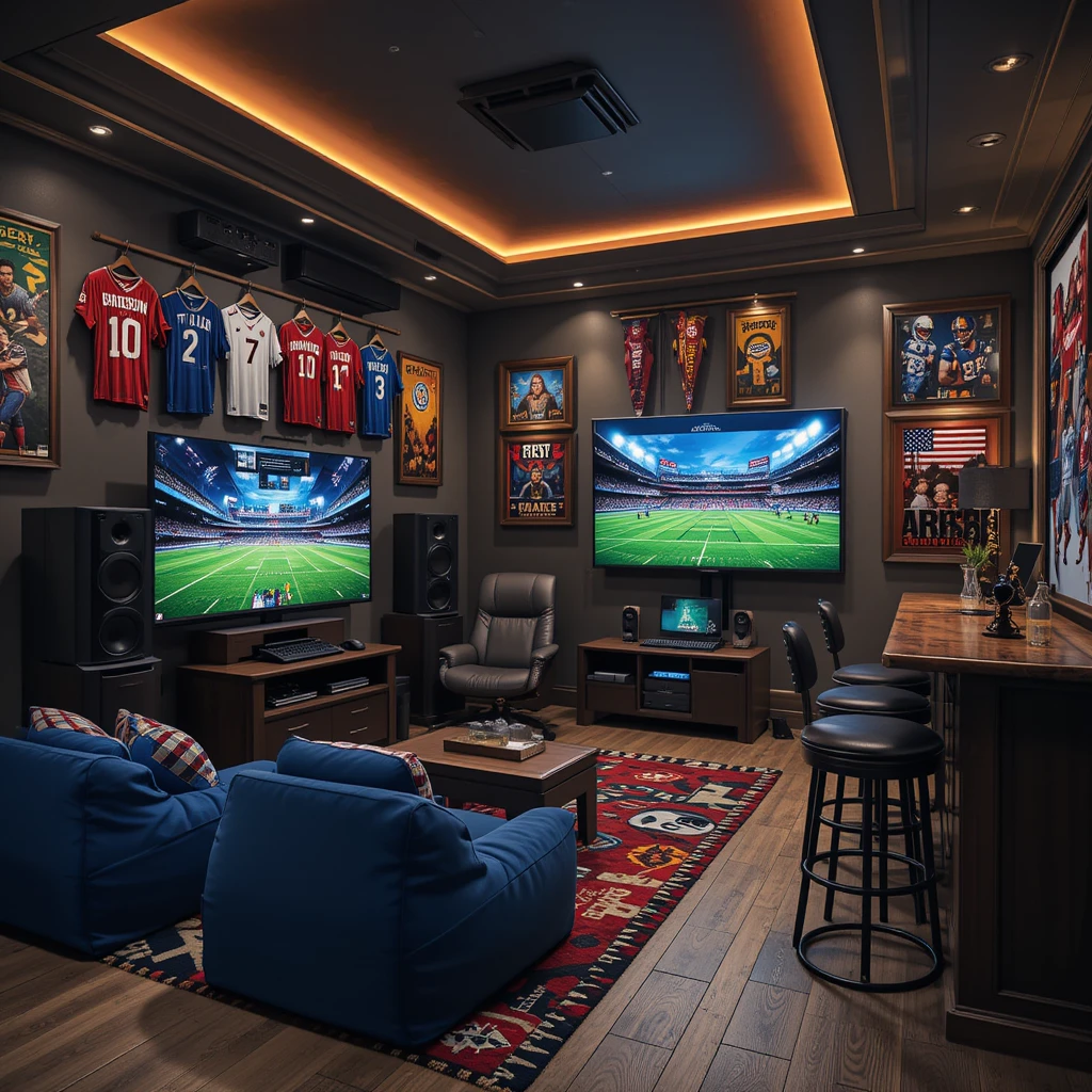 Fantasy Sports Gaming Room