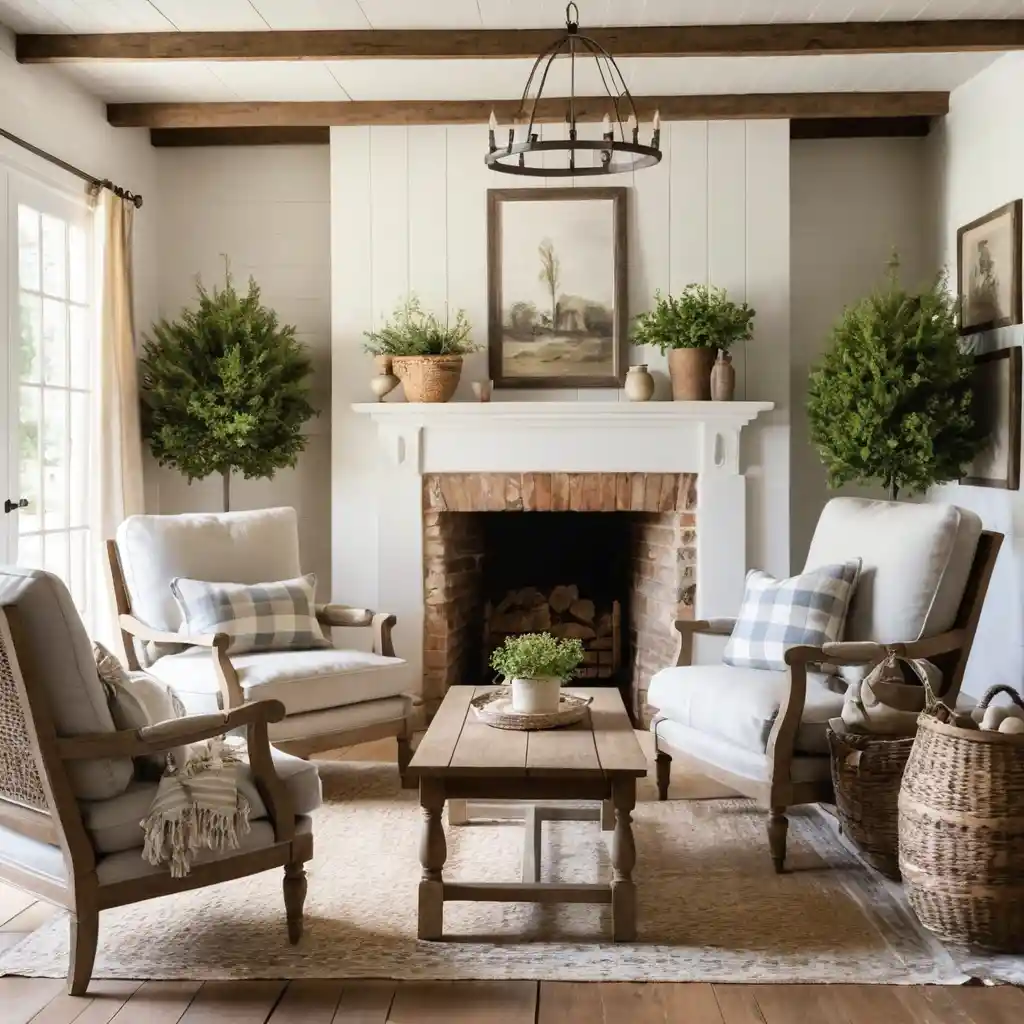 Farmhouse-Style Armchairs