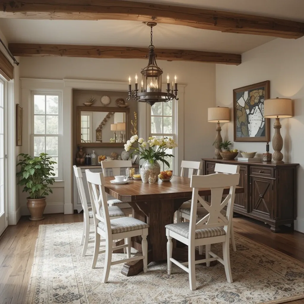 Farmhouse-Style Dining Area