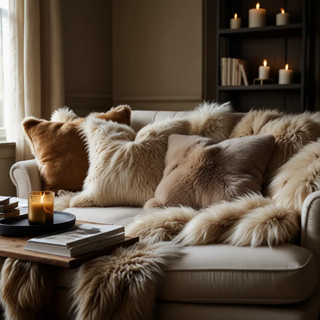 Faux Fur Accents for Luxurious Comfort