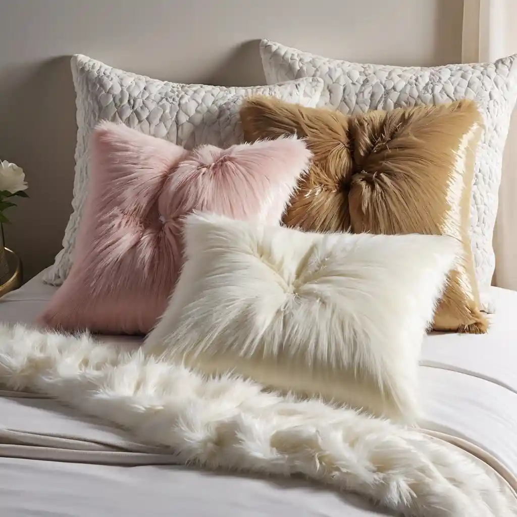 Faux Fur Pillows for Extra Comfort