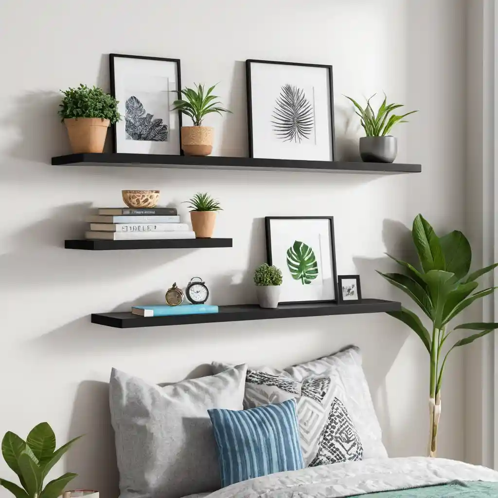 Floating Shelves for Extra Storage