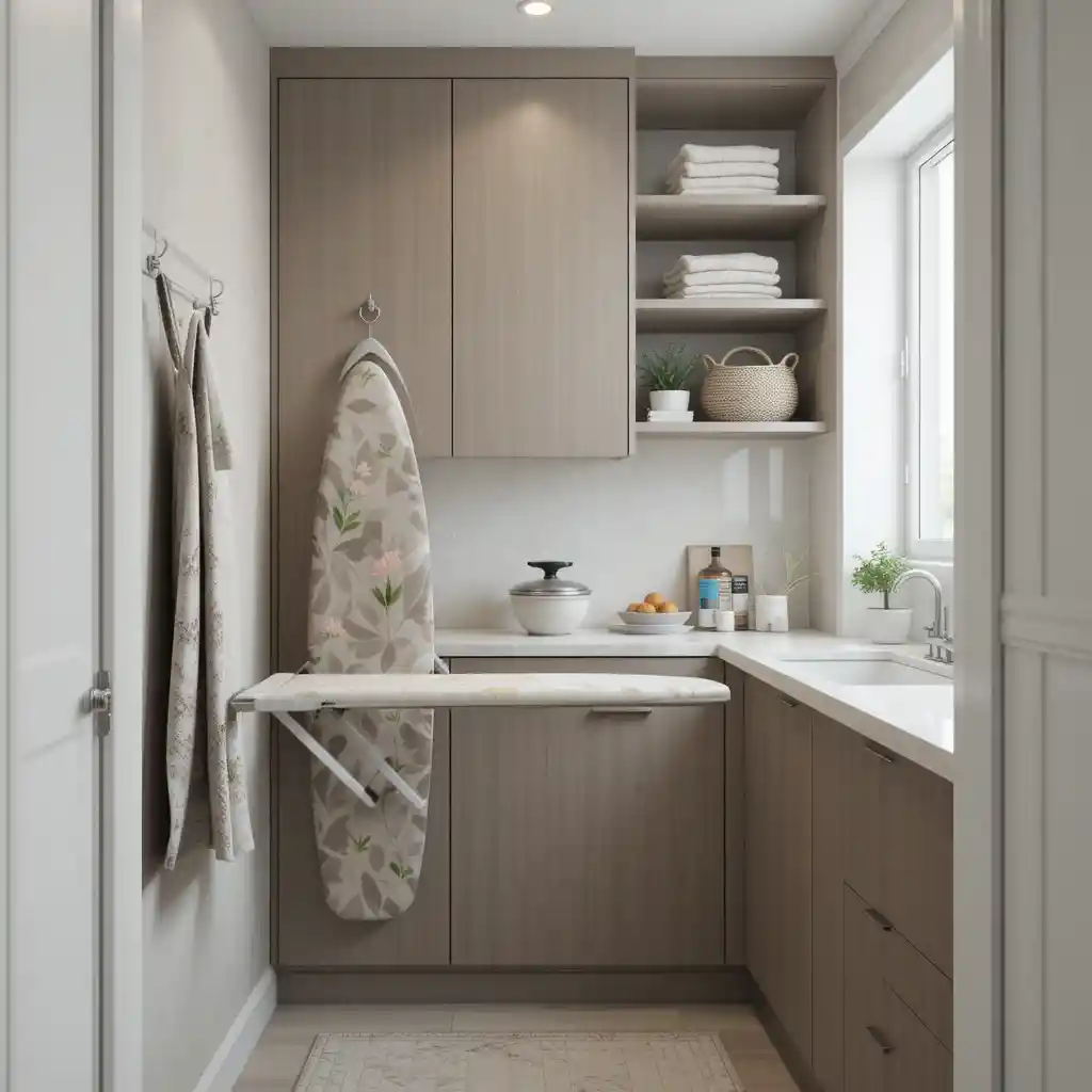 Fold-Down Ironing Board