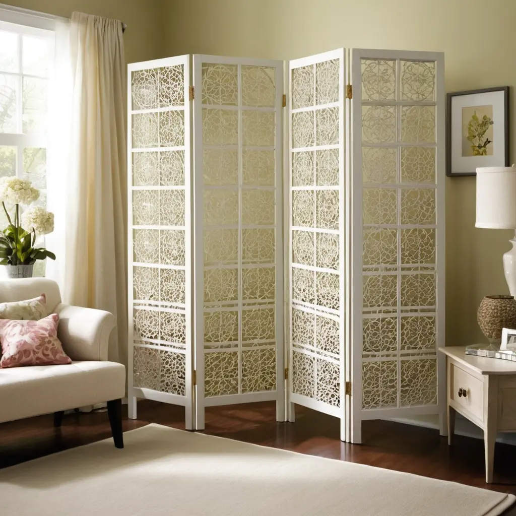 Folding Screen Room Divider