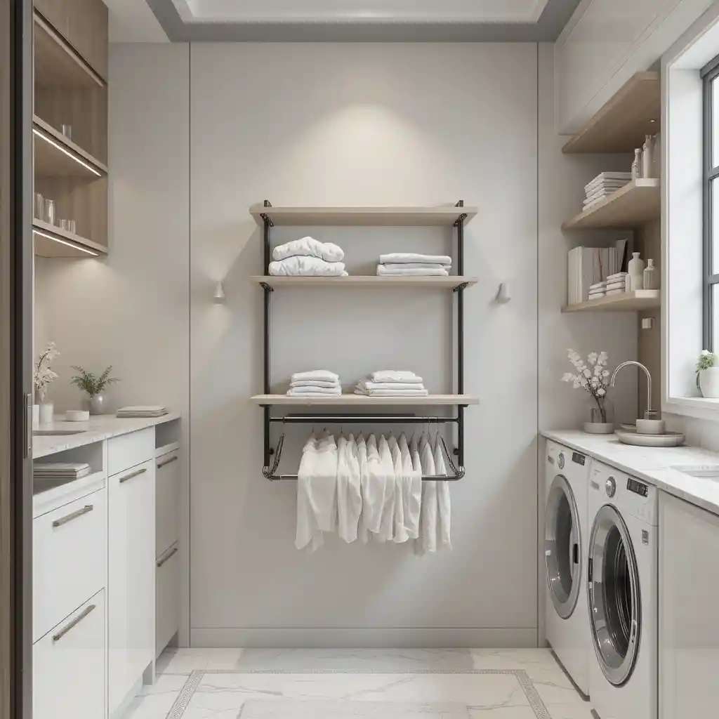 Folding Wall-Mounted Shelf