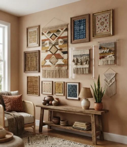 Framed Fabric and Textiles
