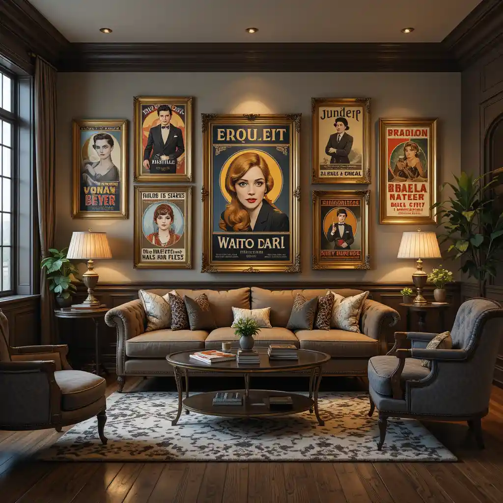 Framed Vintage Posters for an Artistic Touch