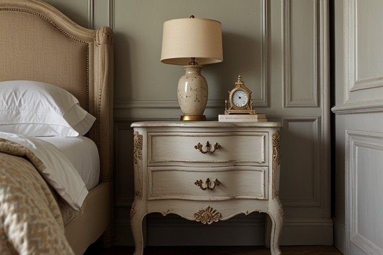 French Decorative Bedside Tables
