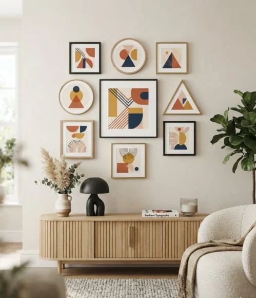 Geometric Gallery Wall