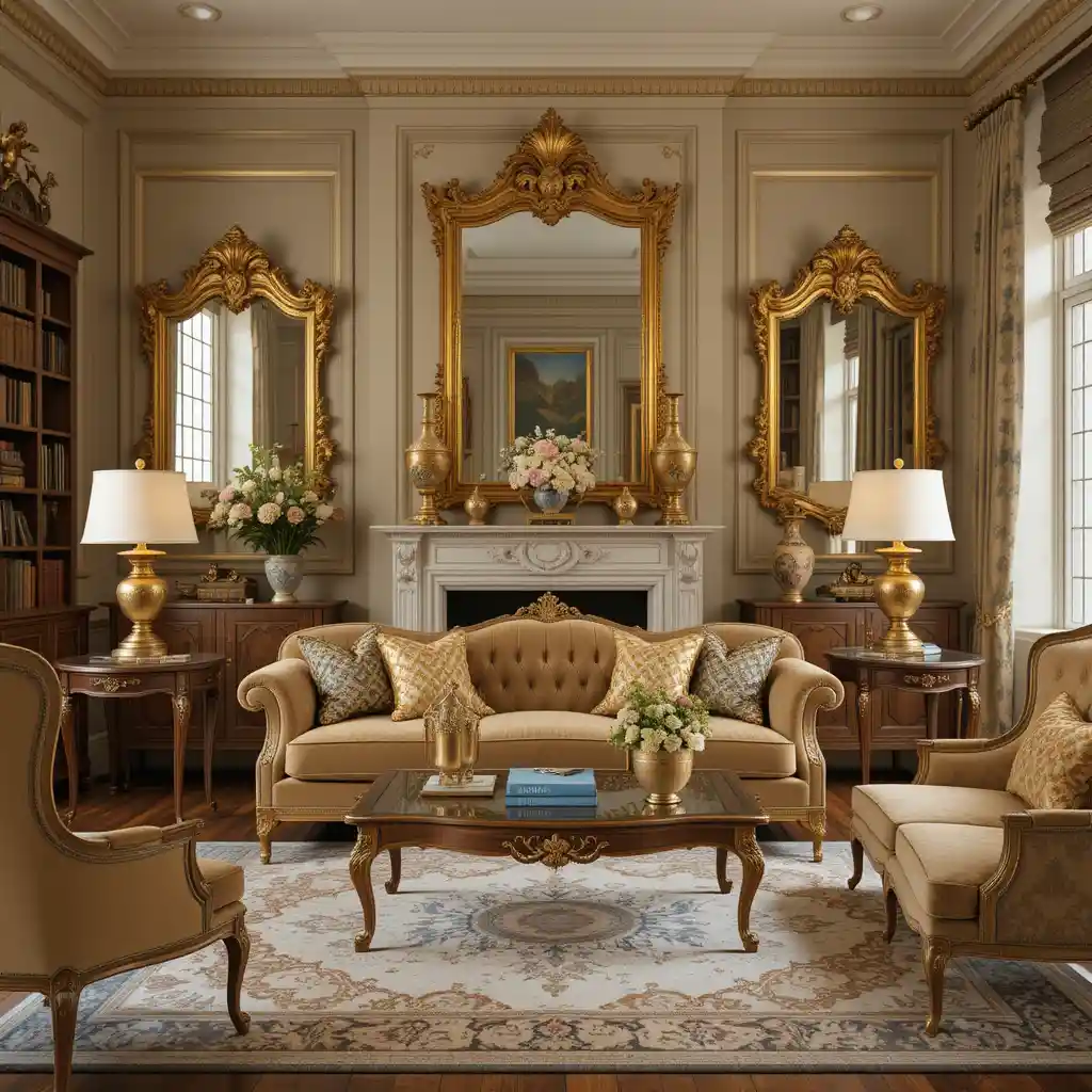 Gilded Accessories for an Elegant Finish