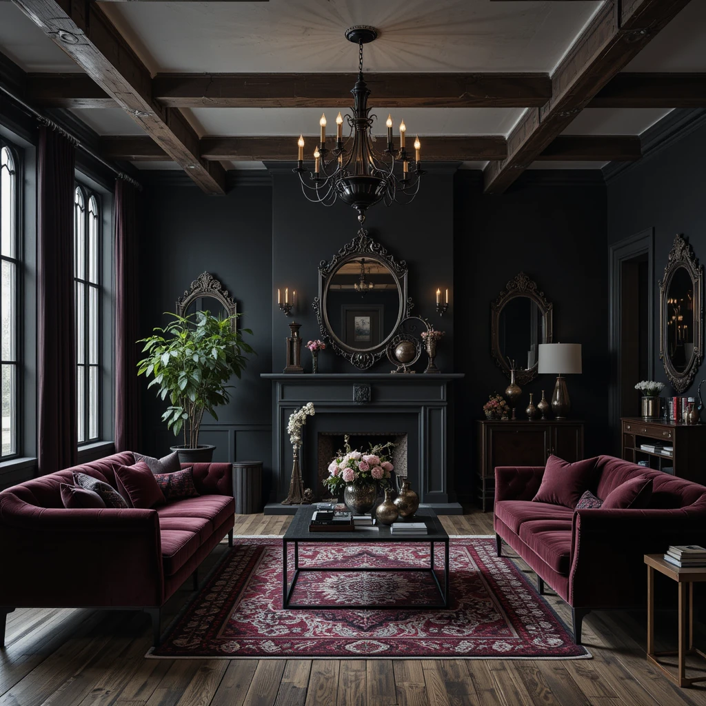 Gothic Industrial Living Room