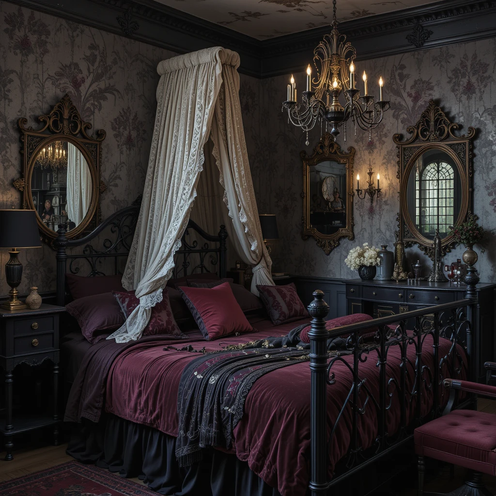Gothic Shabby Chic Bedroom