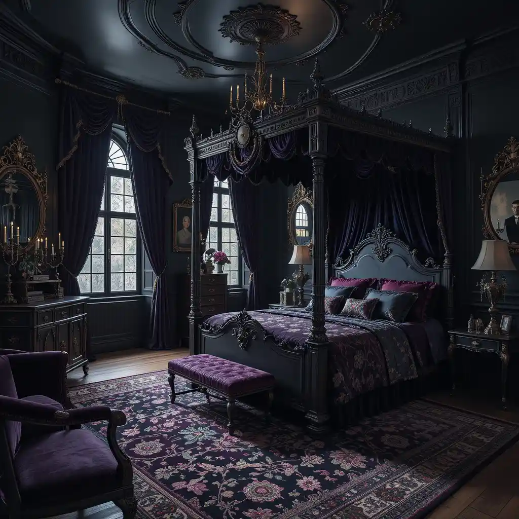 Gothic Victorian Vintage Bedroom