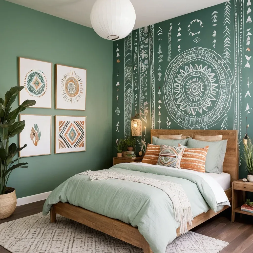 Hand-Painted Accent Walls